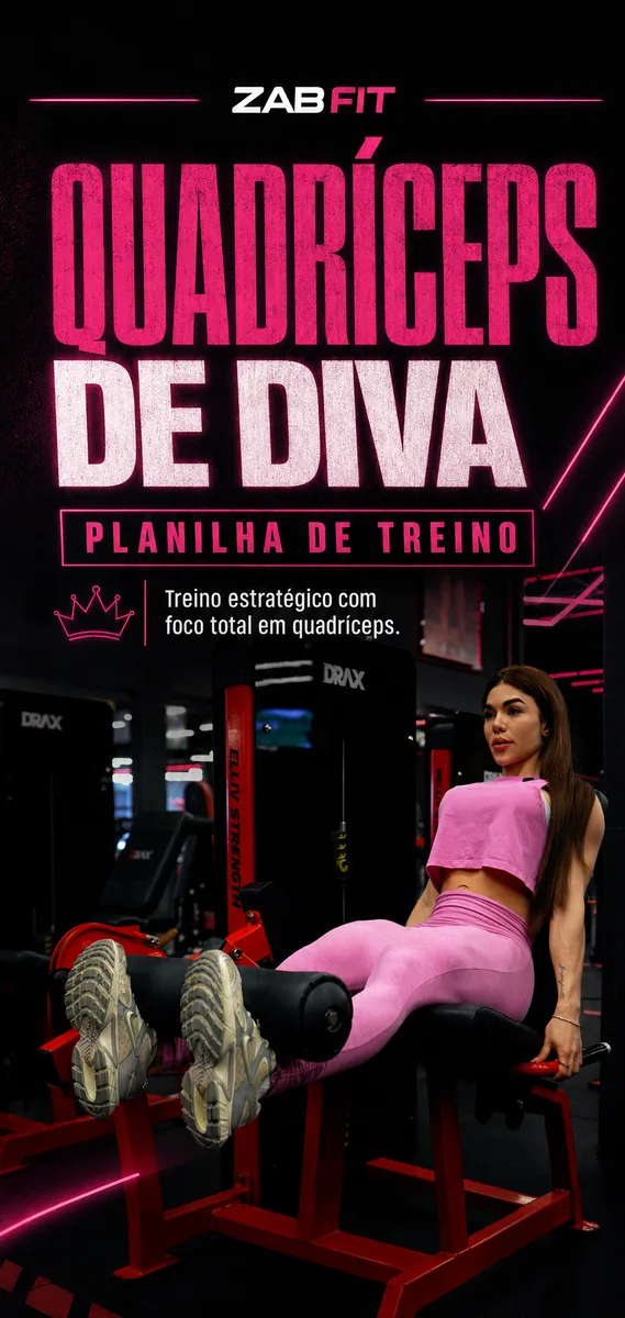 Capa oficial do treino Quadríceps de Diva